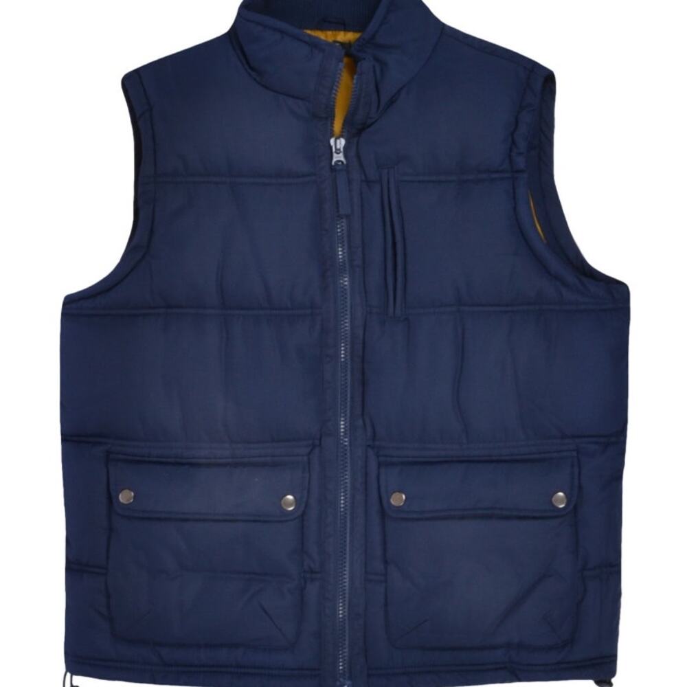 Tesco F&F Puffer Zipped Men Vest Jackets Size XXL Navy Blue NWT $75 Value